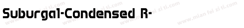 Suburga1-Condensed R字体转换